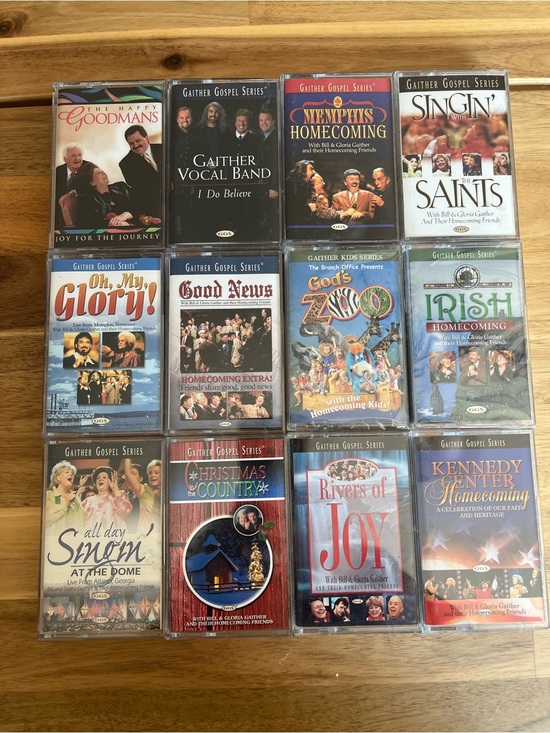 Other - Assorted Vintage Gospel Cassette Tapes, Lot of 12